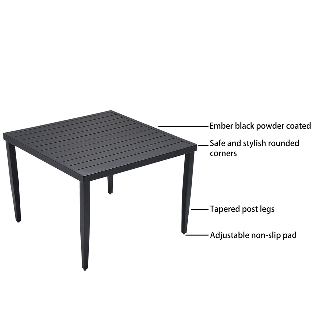 5-Piece Outdoor Patio Aluminum Furniture Dining Set