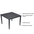 5-Piece Outdoor Patio Aluminum Furniture Dining Set