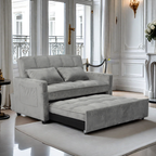Modern Velvet Loveseat Futon Sofa