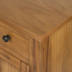 Classic Brown Farmhouse Storage Cabinet
