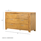 53" 6-Drawer Dresser