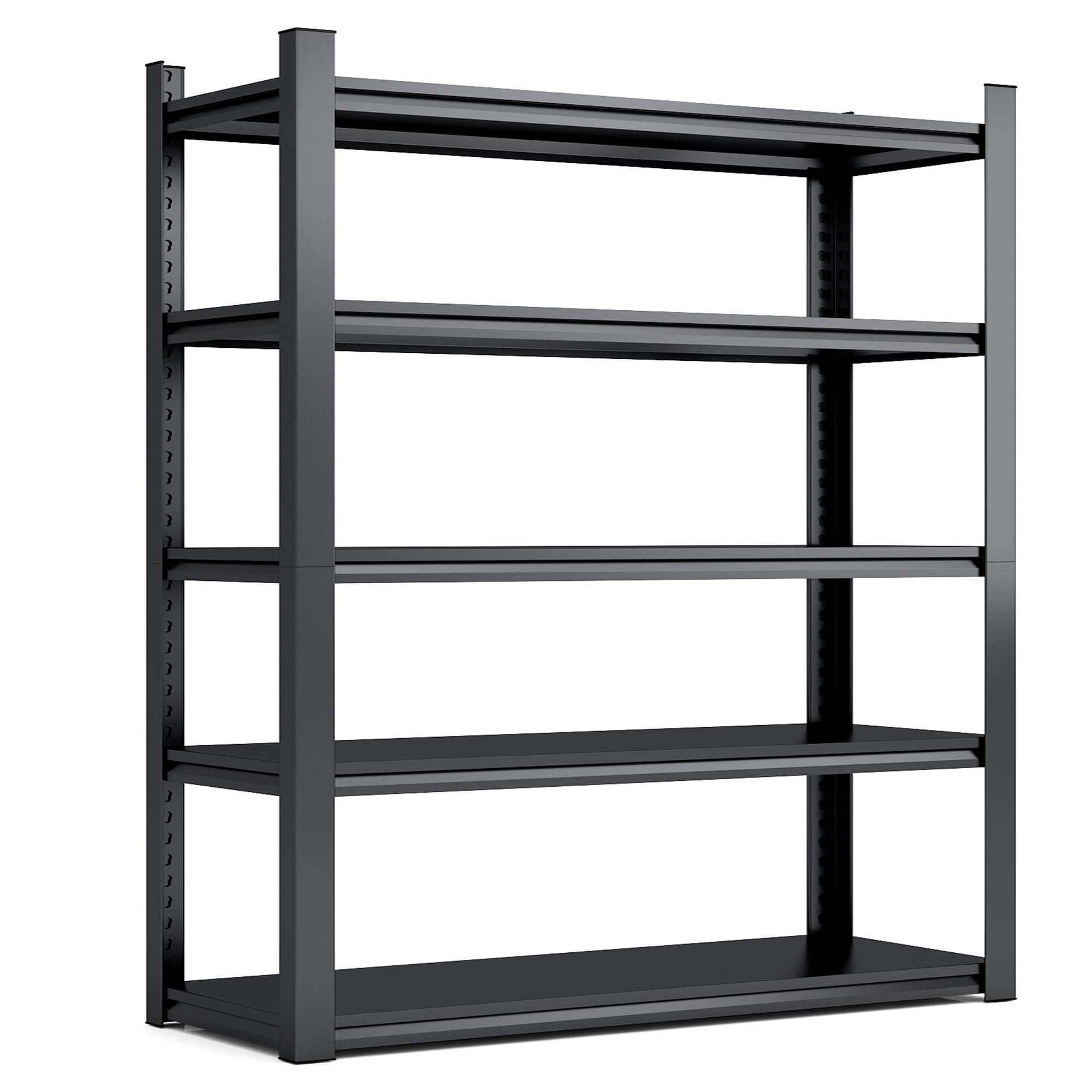 72"H 5 Tier Metal Shelves for Heavy Duty Storage