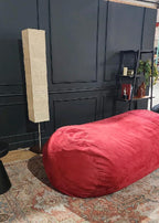 Jasper Traditional 8 Foot Cylindrical Suede Bean Bag