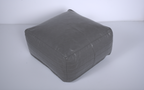 Bambo Faux Leather Rectangle Pouf