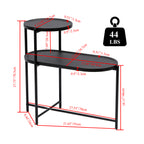 Round Coffee Table with Storage Tray