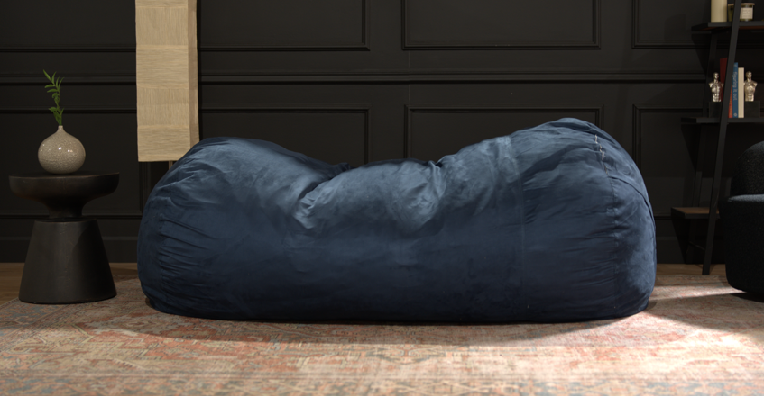 Marlin 6.5 Foot Suede Cylindrical Bean Bag