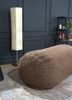 Jasper Traditional 8 Foot Cylindrical Suede Bean Bag