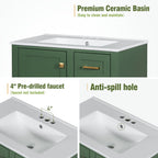 30" Bathroom Vanity in Green