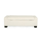 50" Ottoman Bench in Textured Fabric