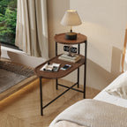 Small Coffee Tables: 2-Tier Modern Sofa Side Table