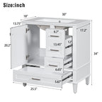 30" Bathroom Vanity with Sink Combo Set