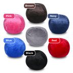Minky Velvet Bean Bag Chair - 4ft Plush Floor Chair for Kids and Adults