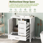 30" Bathroom Vanity with Sink Combo Set