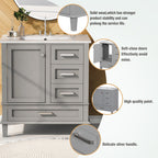 30" Modern Bathroom Vanity with Sink Combo Set