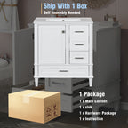 30" Bathroom Vanity with Sink Combo Set