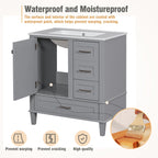 30" Modern Bathroom Vanity with Sink Combo Set