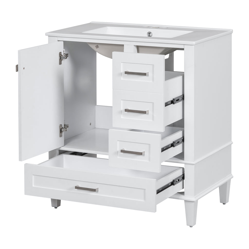 30" Bathroom Vanity with Sink Combo Set