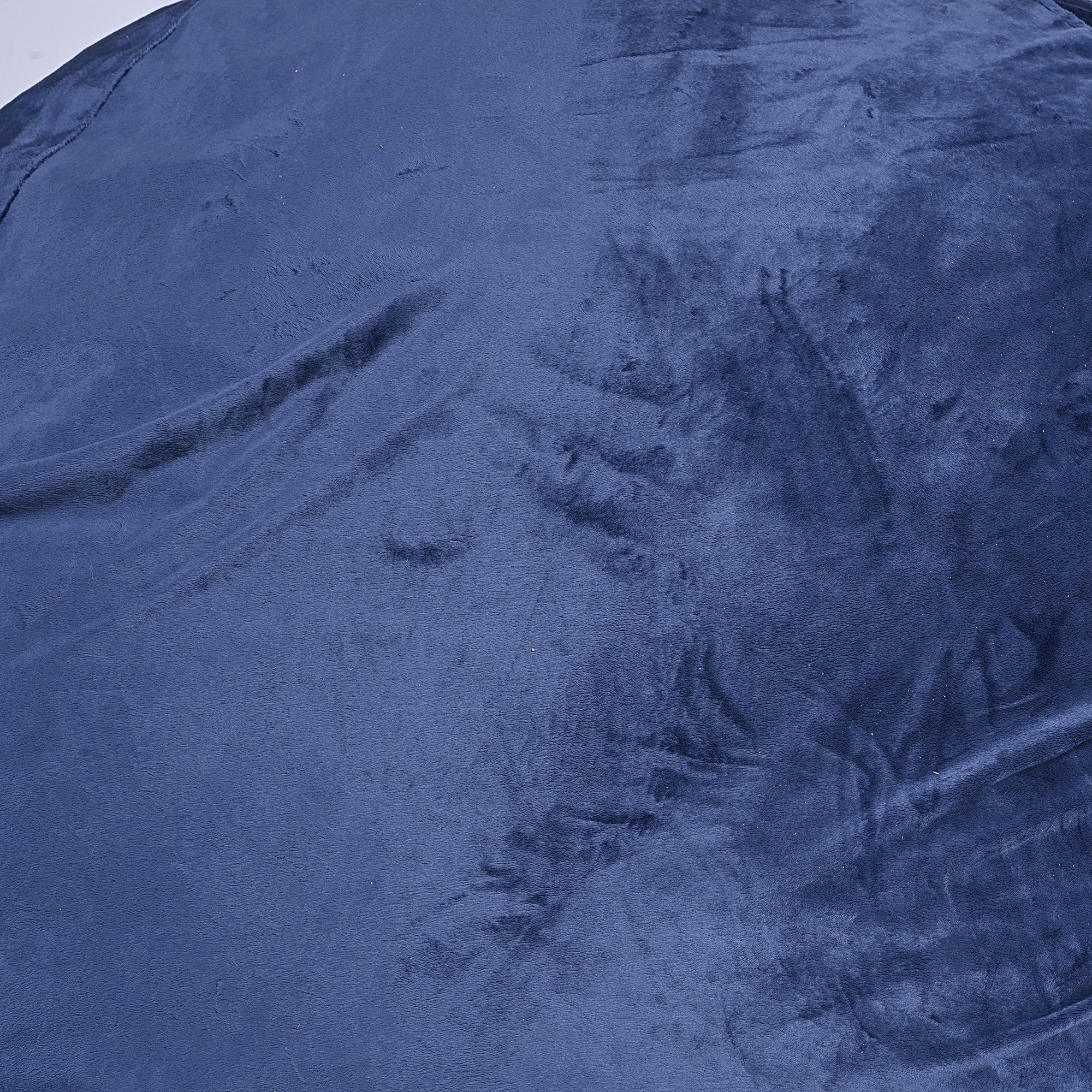 Minky Velvet Bean Bag Chair - Navy 5ft