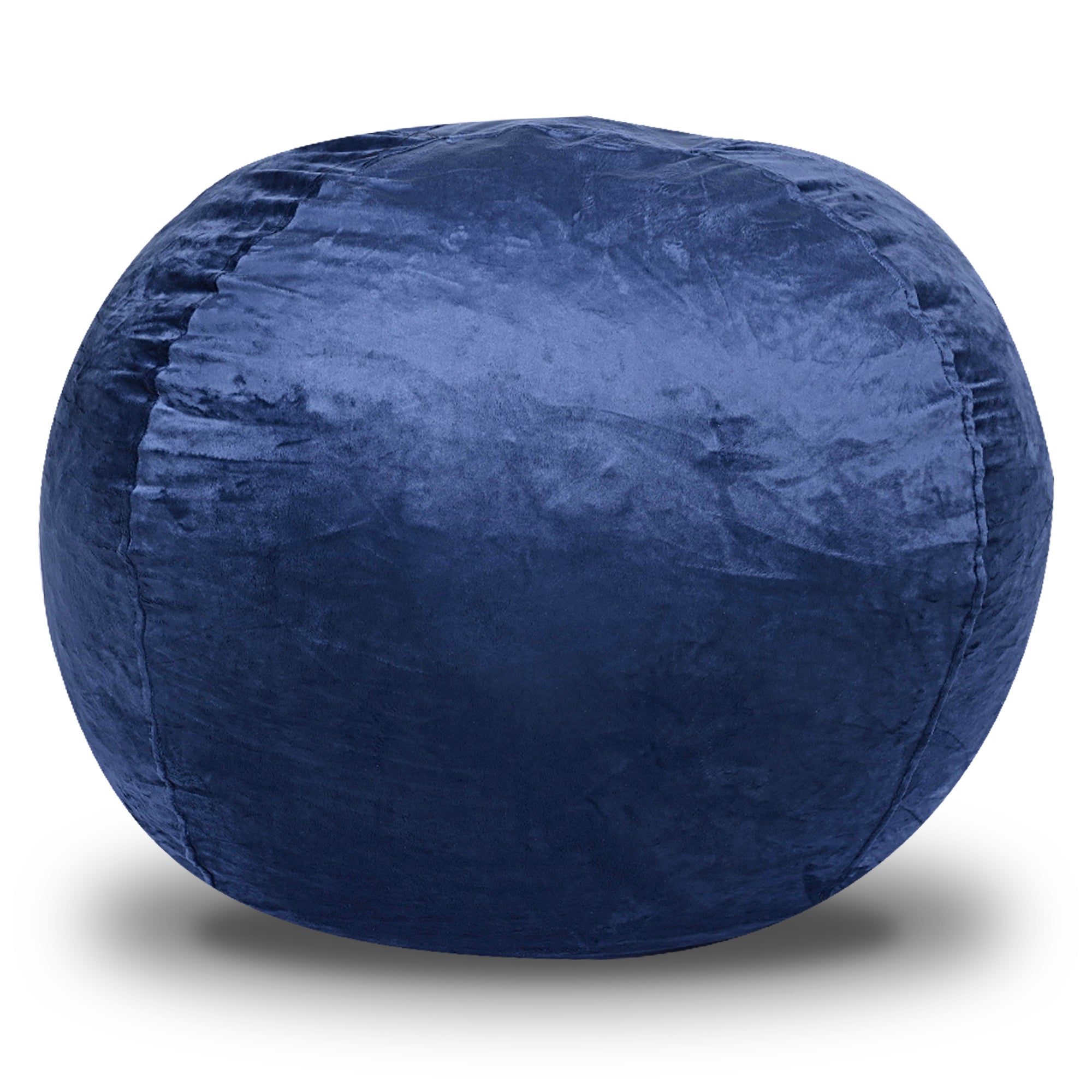 Minky Velvet Bean Bag Chair - Navy 5ft
