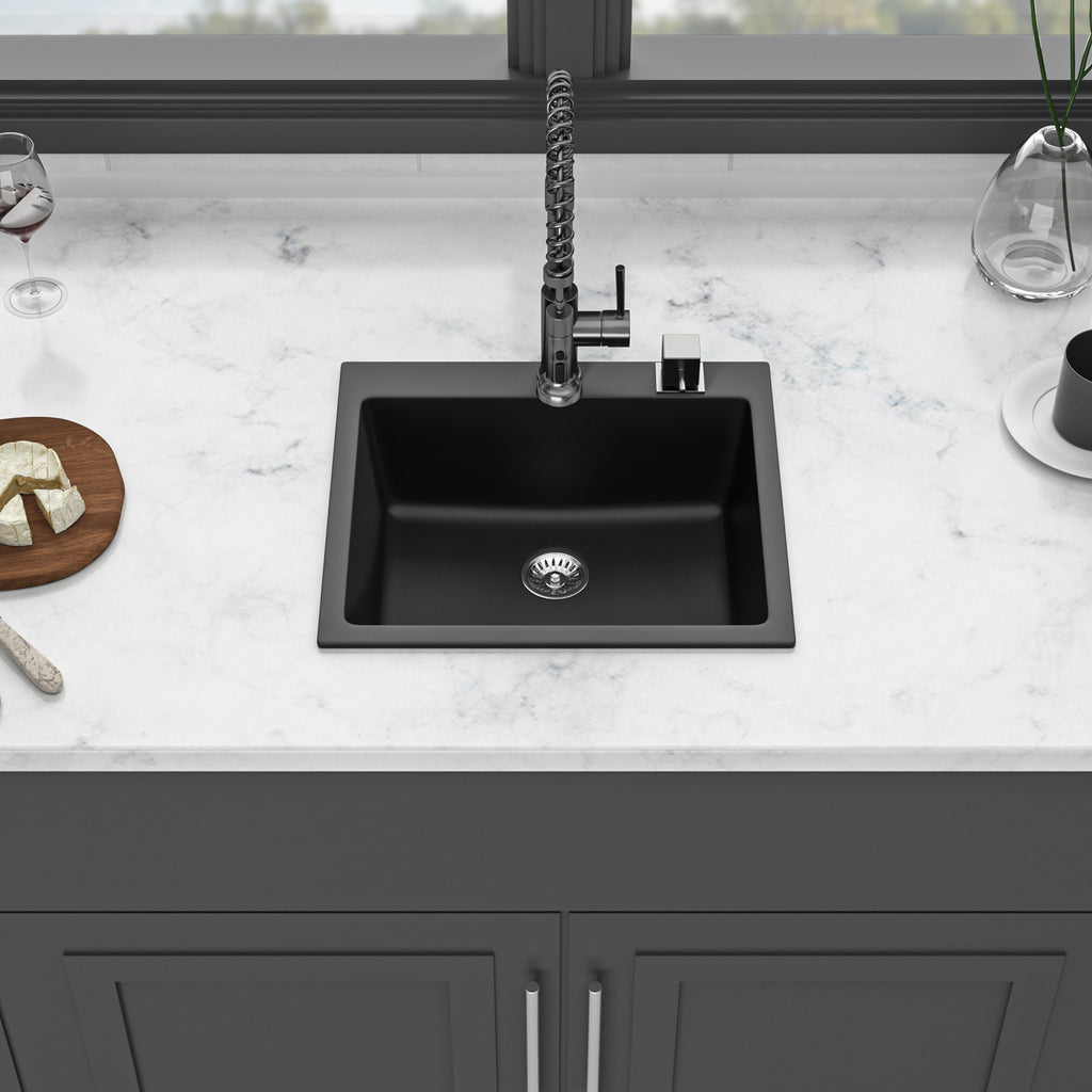 Quartz Kitchen Sink - 25" x 22" x 9.65"