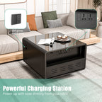 Modern Smart Side Table with Built-in Fridge