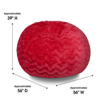 Faux Fur Bean Bag Chair - 5ft Cozy Lounger for Kids & Adults