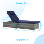 Outdoor PE Rattan Furniture Deck Chair