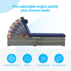 Outdoor PE Rattan Furniture Deck Chair