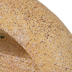21.7x21.7x34.3" Cement Round Water Fountain with Light and Pump