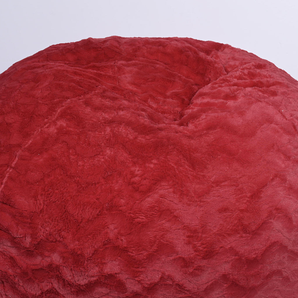 Faux Fur Bean Bag Chair - 5ft Cozy Lounger for Kids & Adults