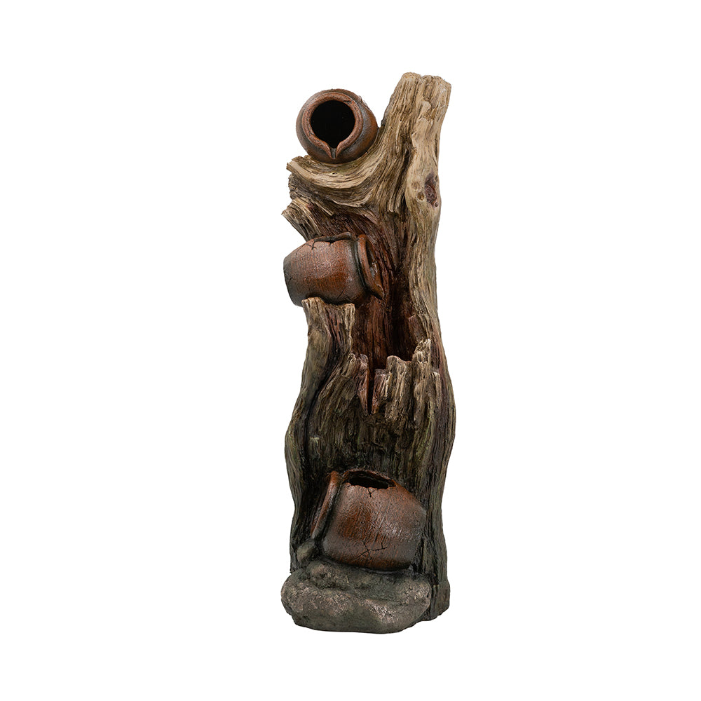Decorative 3 Tier Tree Trunk Fountain