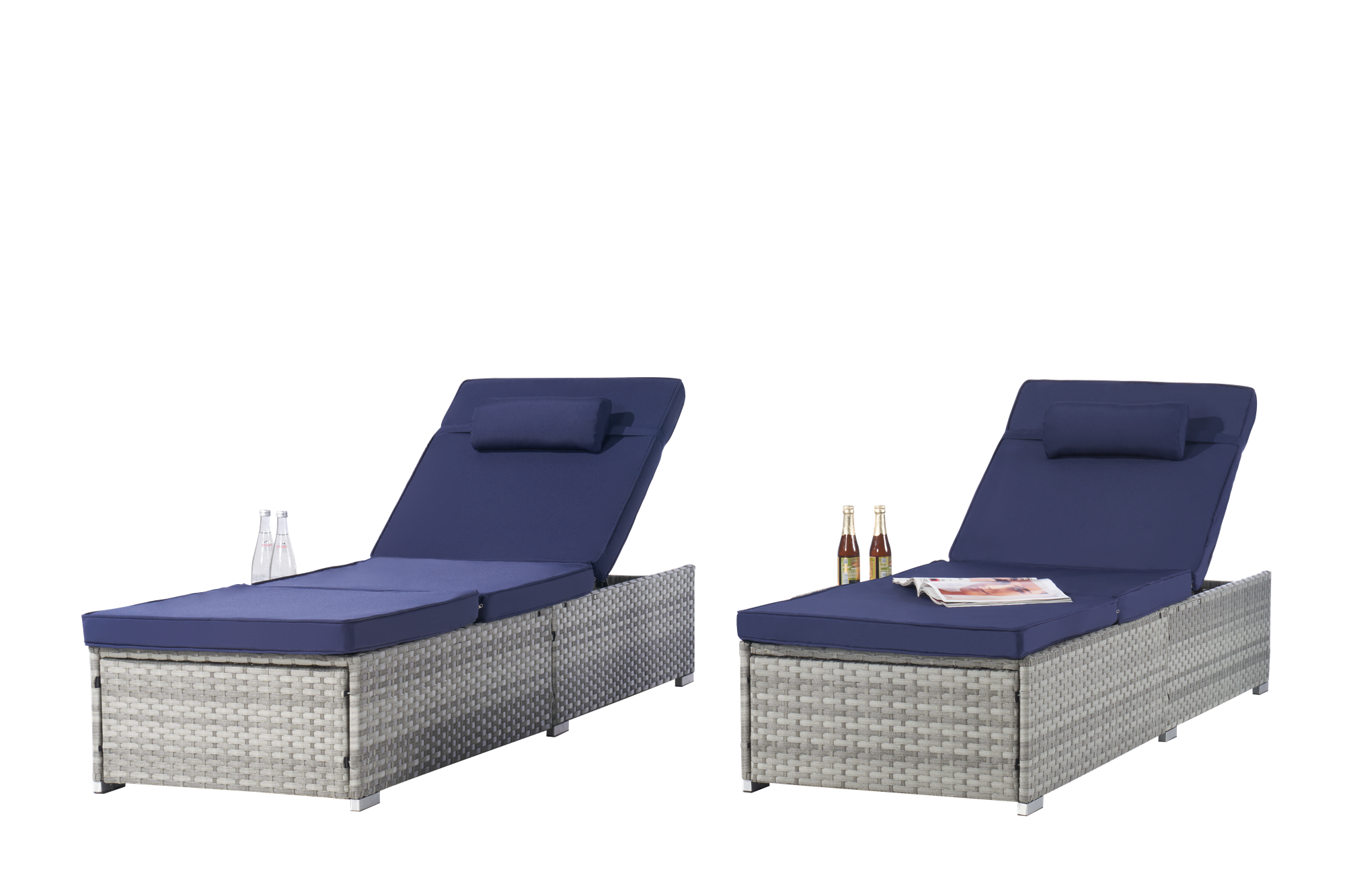 Outdoor PE Rattan Furniture Deck Chair