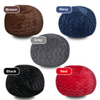 Faux Fur Bean Bag Chair - Navy