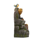 Decorative Two-Tiered Water Fountain with Woodland Animal Design