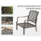 Outdoor 4 Piece Patio Conversation Set
