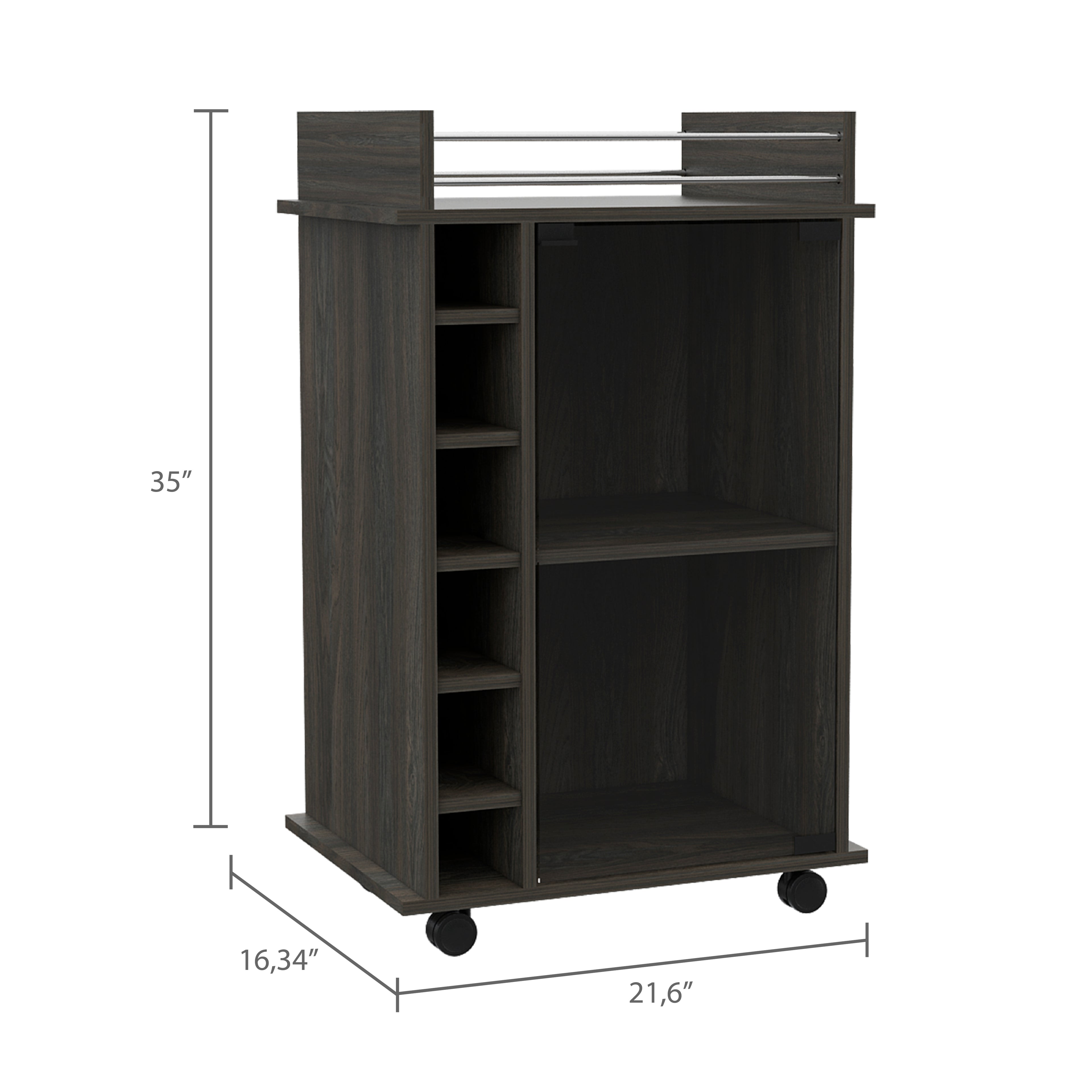 Dukat Bar Cart - Espresso