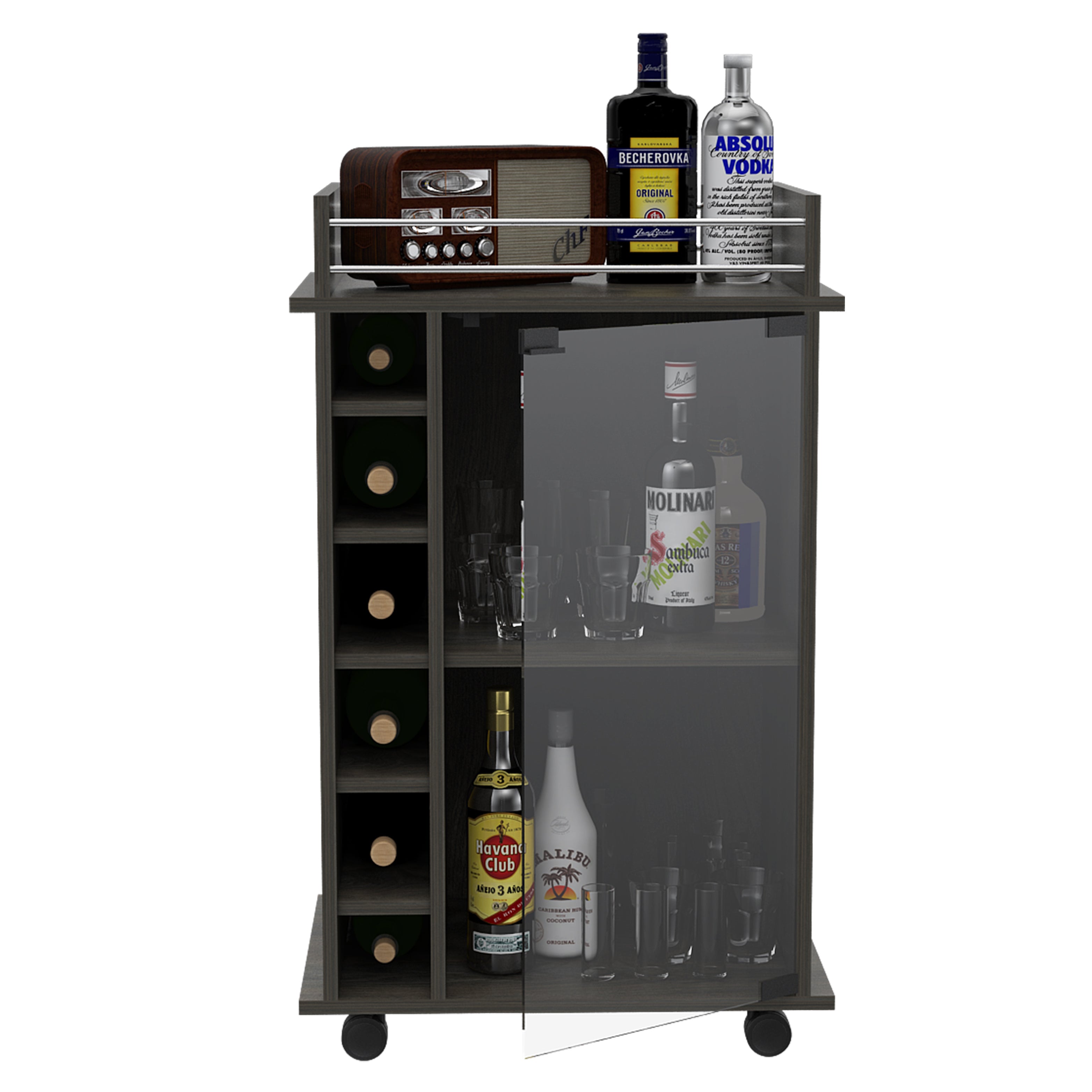 Dukat Bar Cart - Espresso