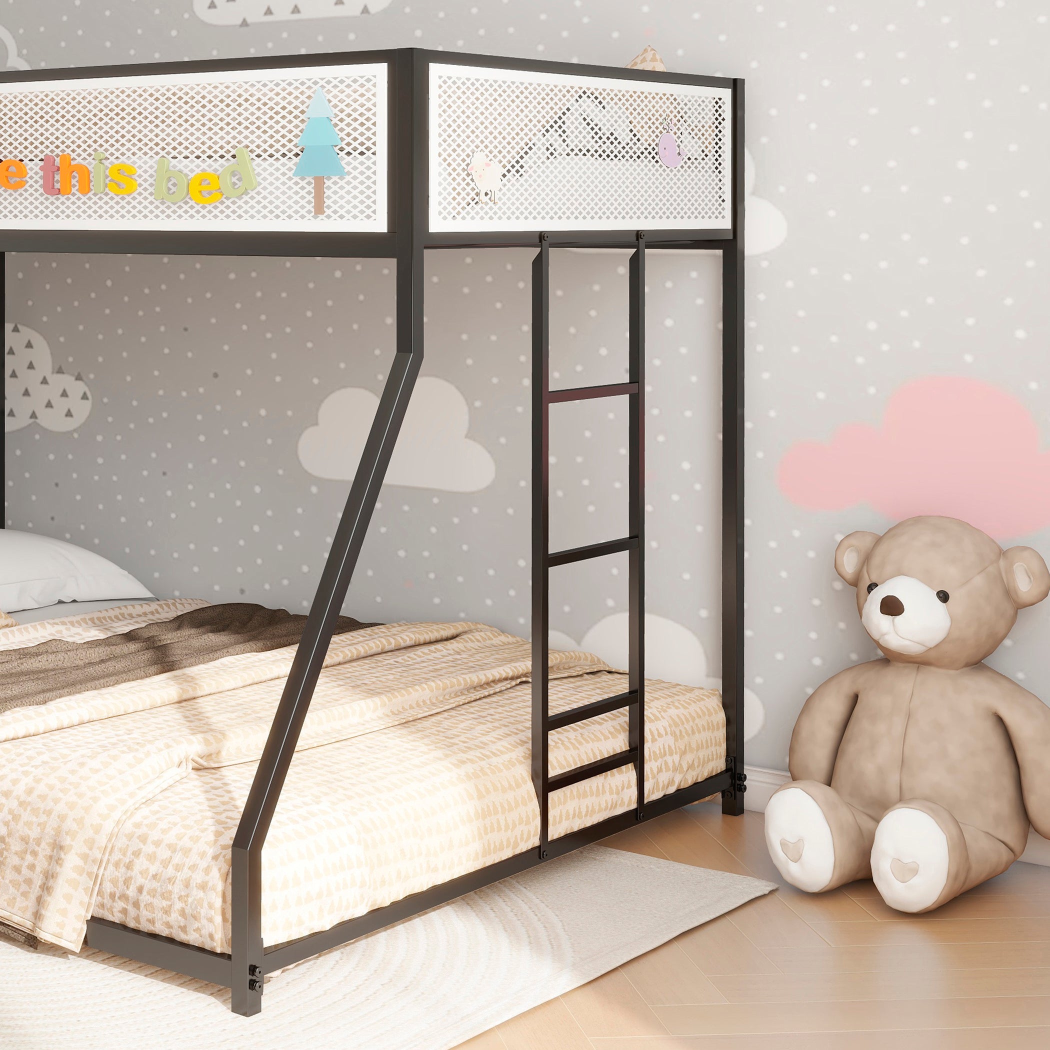 Adam Twin Over Full Bunk Bed Metal
