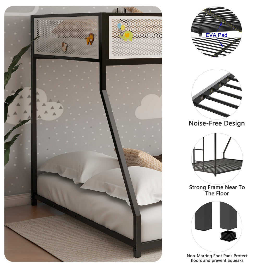 Adam Twin Over Full Bunk Bed Metal
