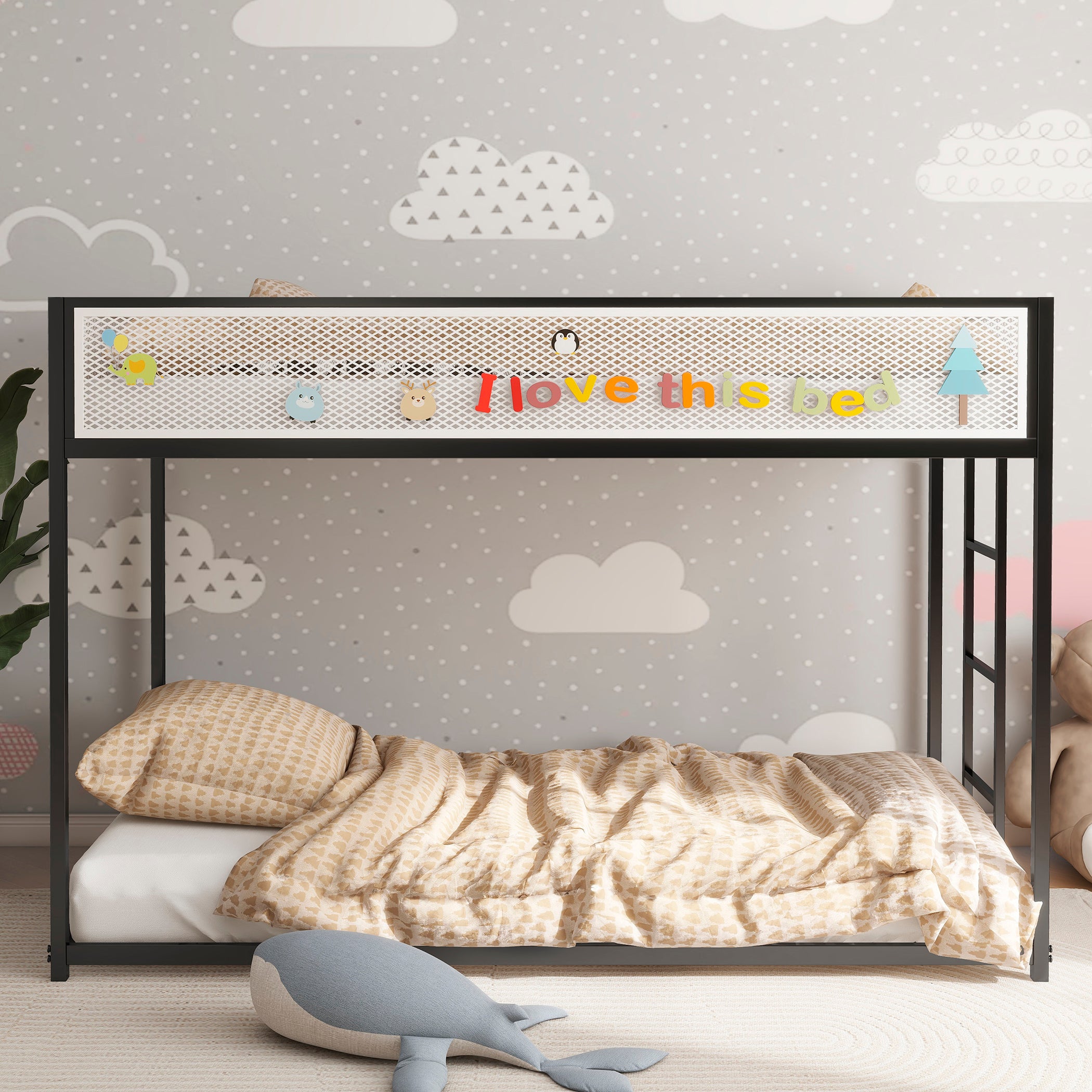 Adam Twin Over Twin Bunk Bed Metal