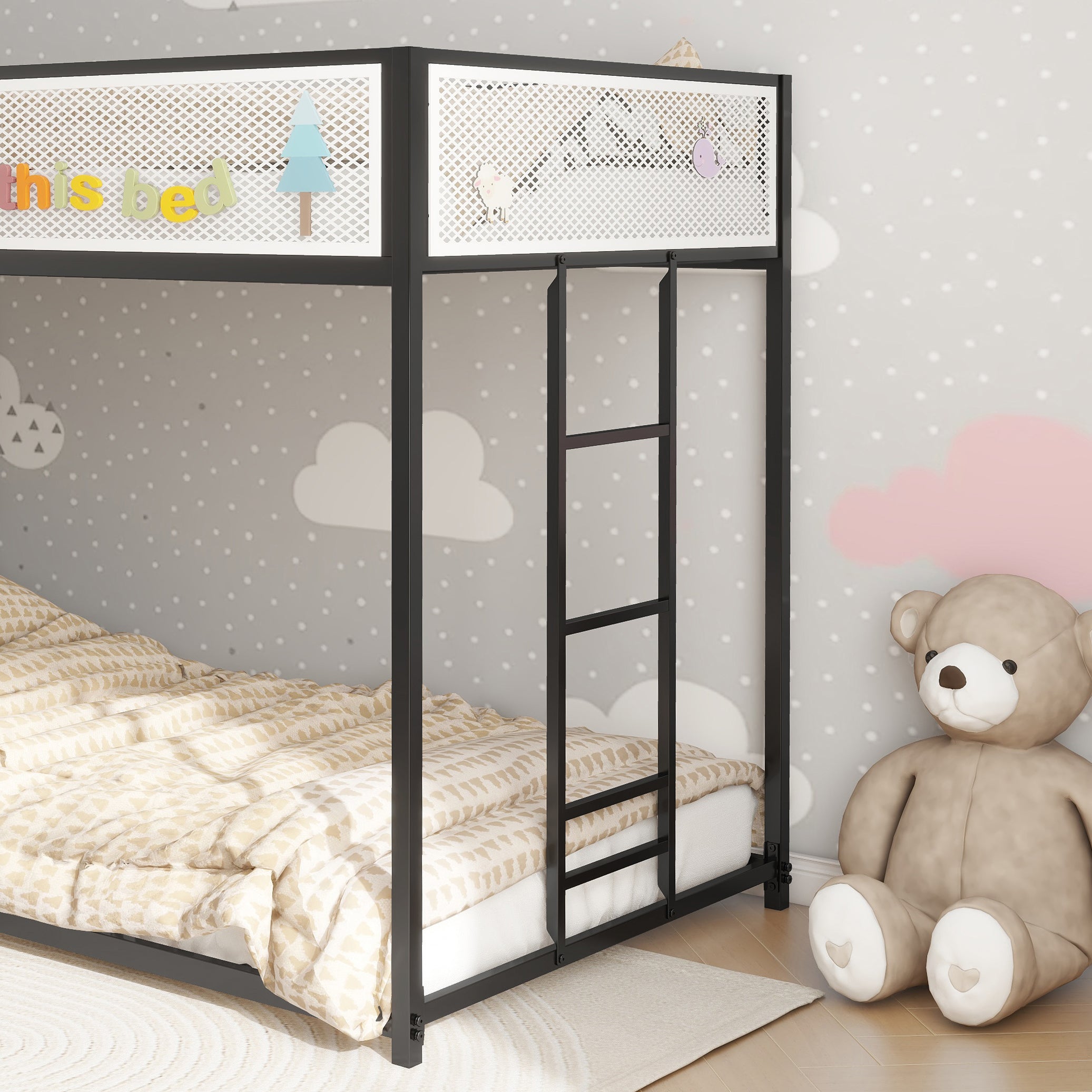 Adam Twin Over Twin Bunk Bed Metal
