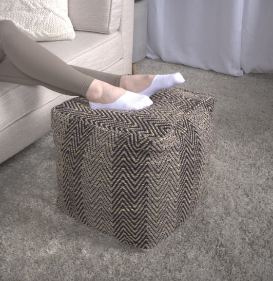 Barracuda Handcrafted Cotton Pouf
