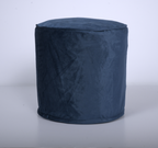 Shimon Cylinder Pouf, Cobalt