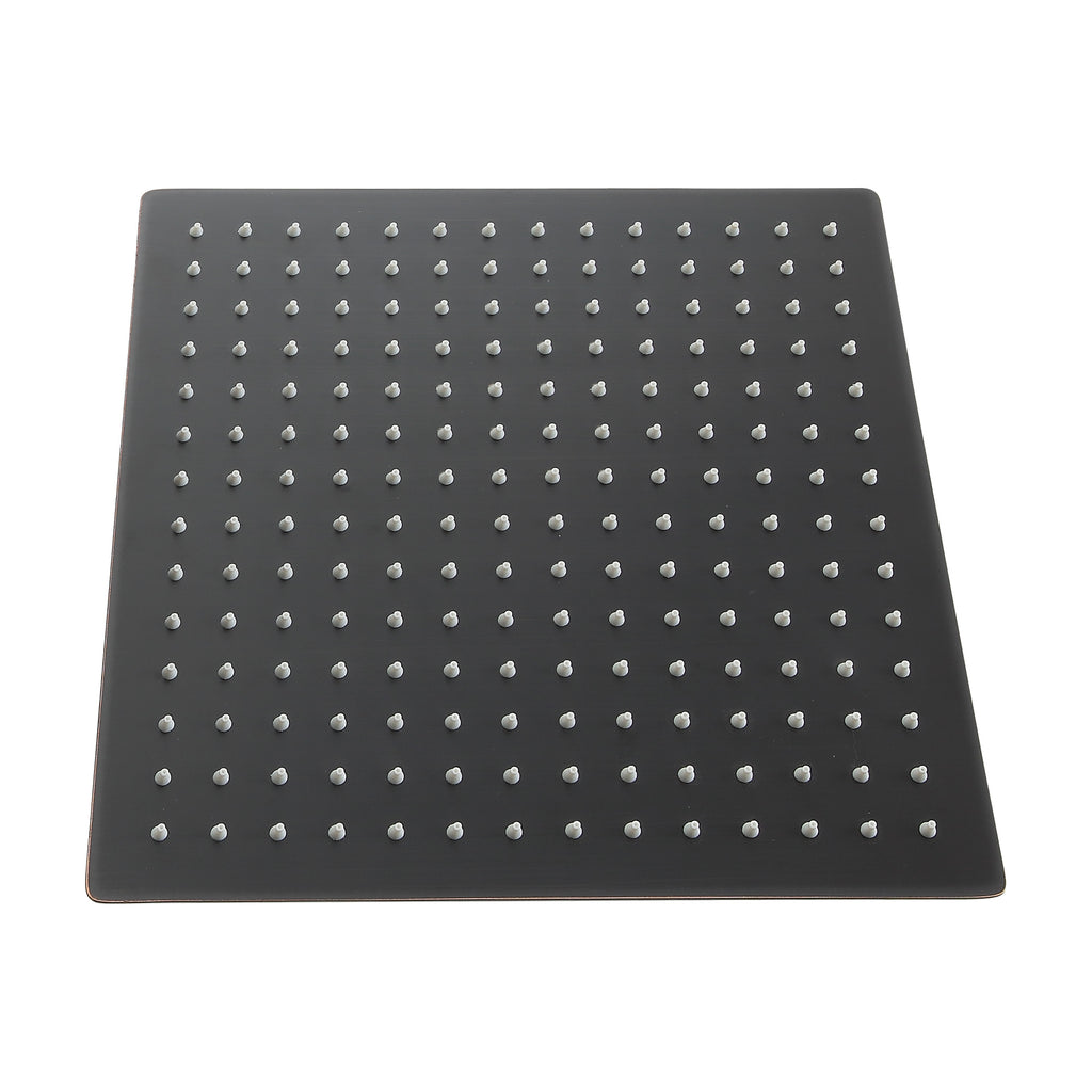 Rain Fixed Shower Head (10 Inch Square, Oil Rubbed Bronze)