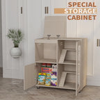 4-Tier Hamster Cage with Storage Cabinet