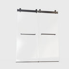 Frameless Double Sliding Soft-Close Shower Door - Matte