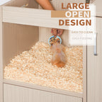 4-Tier Hamster Cage with Storage Cabinet