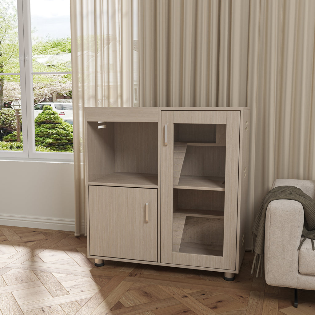 4-Tier Hamster Cage with Storage Cabinet