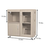 4-Tier Hamster Cage with Storage Cabinet