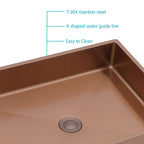 19"x15" Stainless Steel Bathroom Sink